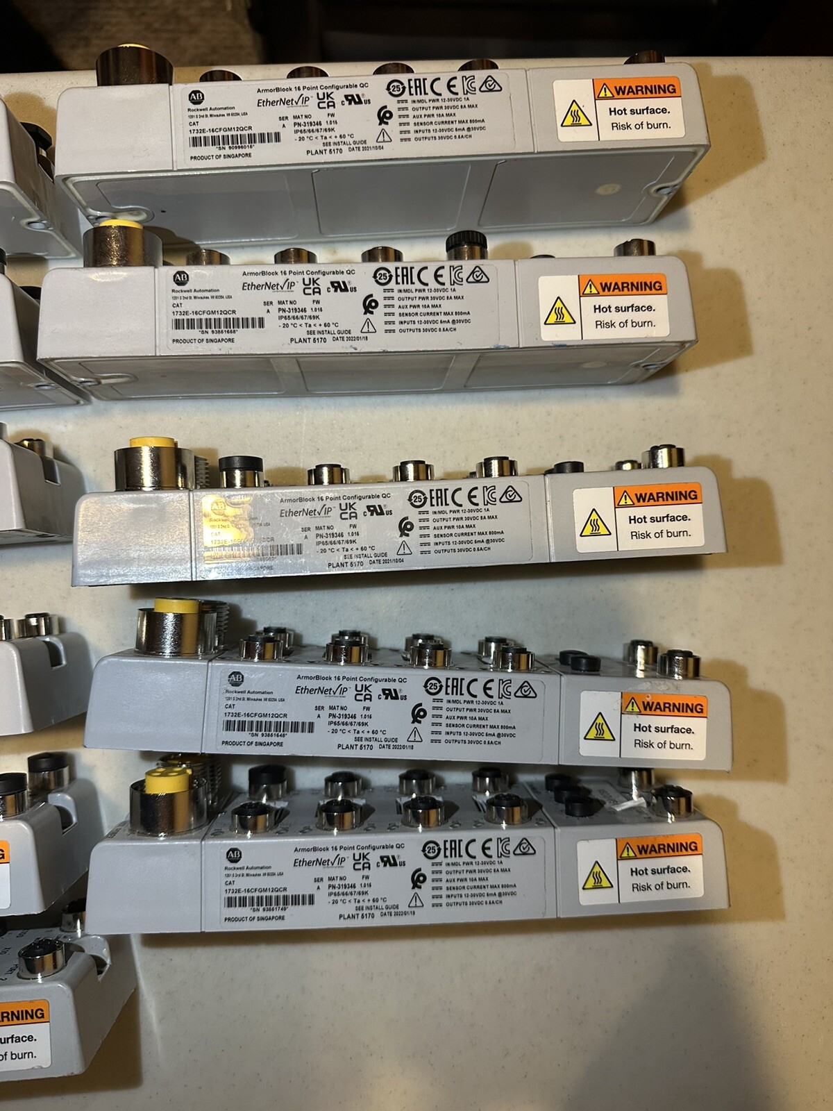 AB 1732E-16CFGM12QCR /A ArmorBlock 16 Point Configurable QC, 30day Warranty