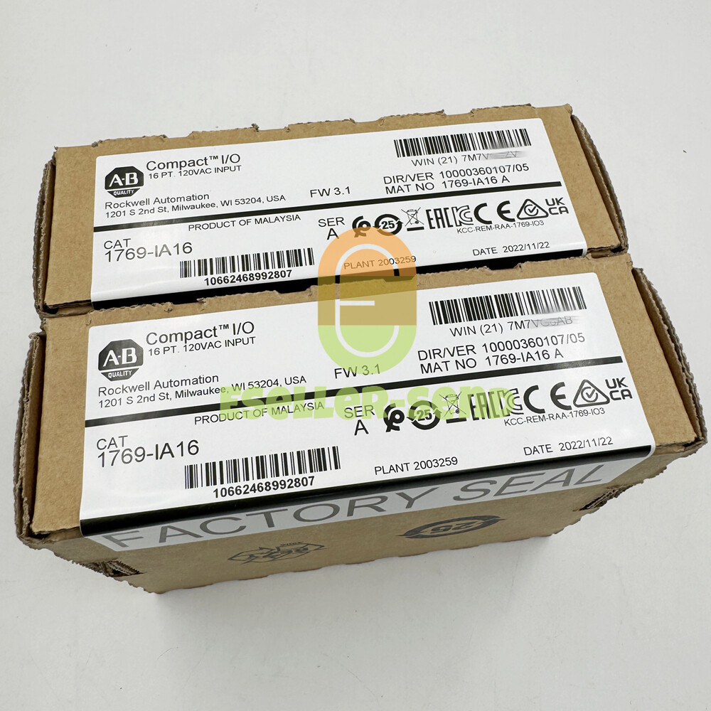 Allen-Bradley 1769-IA16 SERA CompactLogix 16 Pt 120VAC D/I Module PLC New Sealed