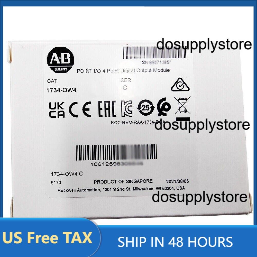 New AB 1734-OW4 POINT I/O 4 Point Digital Output Module 1734OW4 US Free Tax