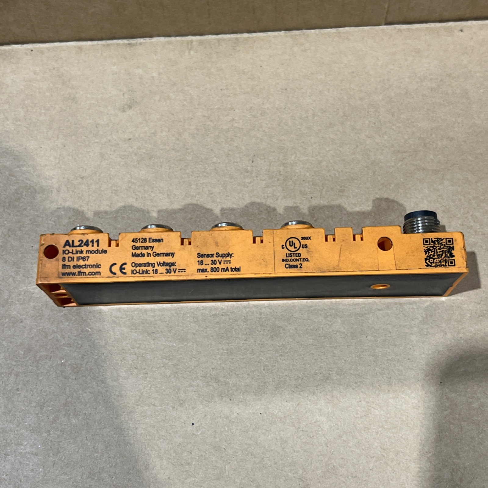 🔥IFM IO-Link AL2411 8DI IP67 Module, Used Free Shipping 🇺🇸
