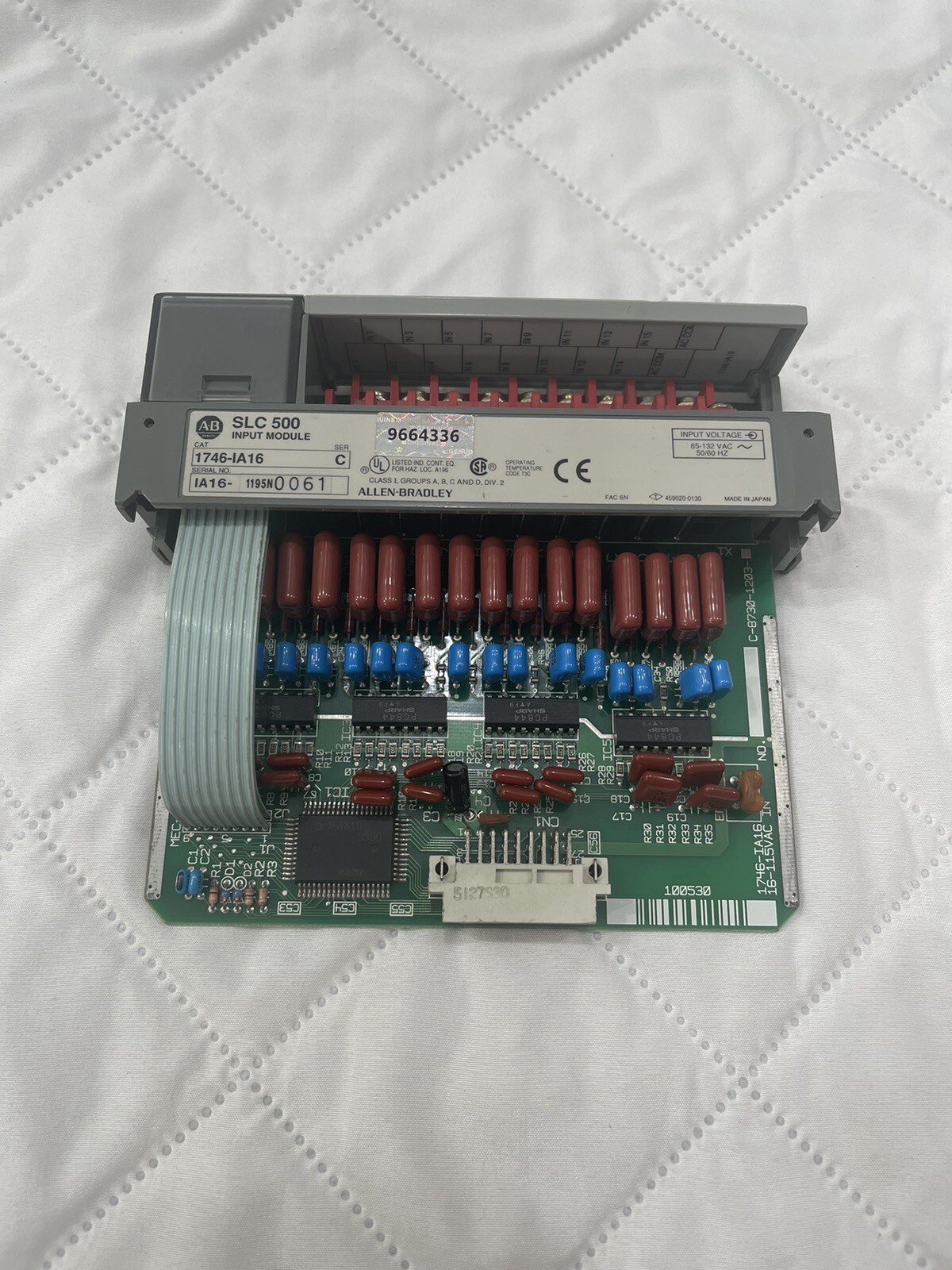 Used Tested Cleaned Sealed 1746-IA16 SLC 500 SerD PLC Output Module 1746IA16