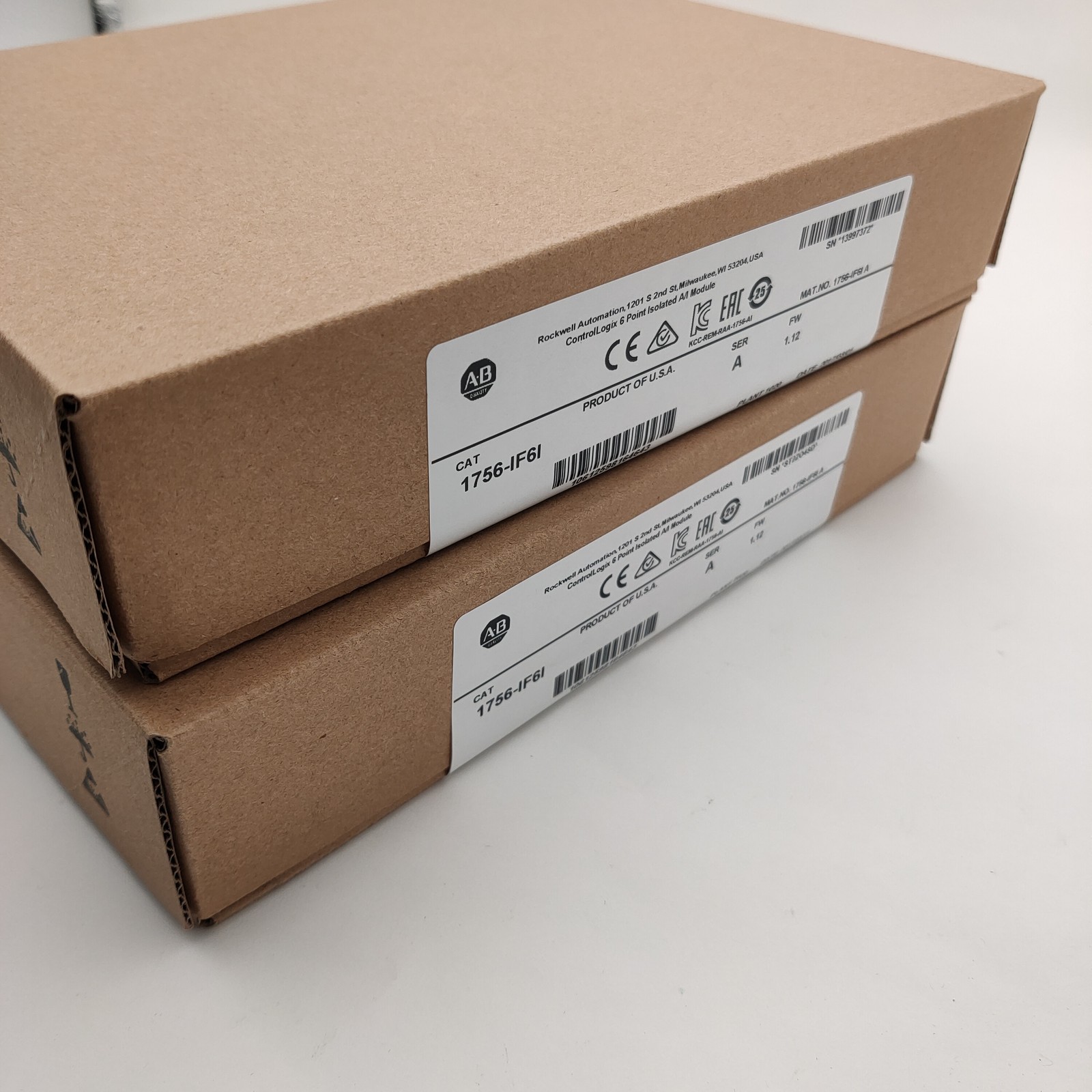 New in Box AB 1756-IF6I/A ControlLogix 6 Point Isolated A/I Module 1756IF6I serA