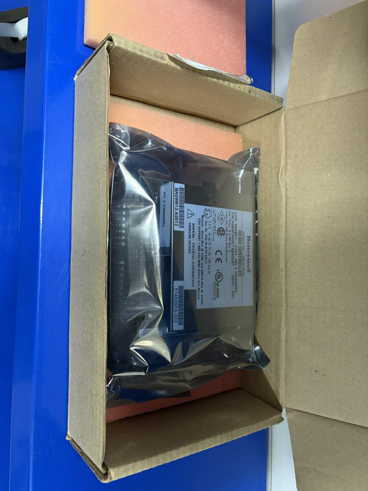 Honeywell 900B01-0101 HC900 Analog Output Module 4-Channel 4-20mA NEW NOS