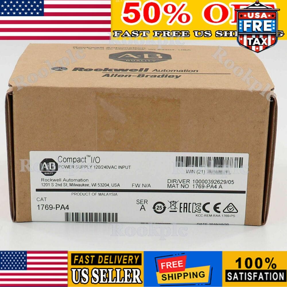 New AB 1769-PA4 SER A CompactLogix Power Supply Module 1769PA4 US Free Tax