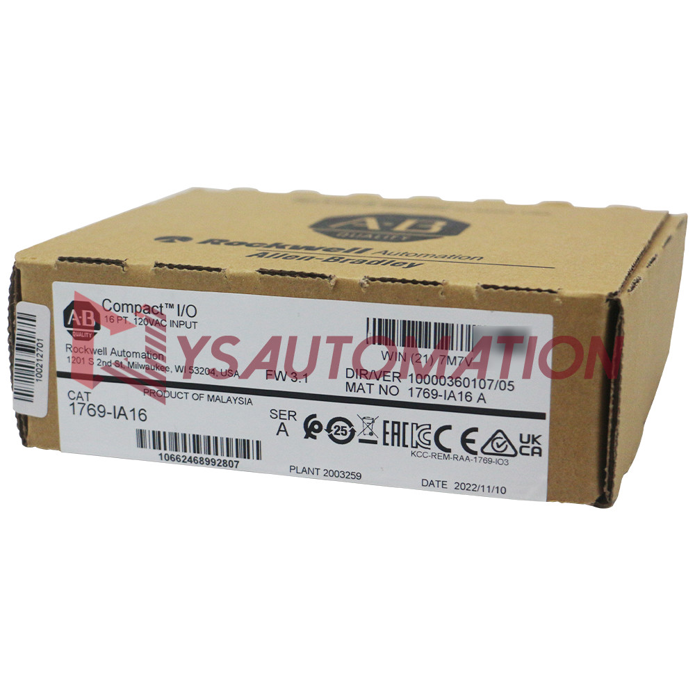 Allen Bradley 1769-IA16 CompactLogix 16 Point 120VAC Digital Input Module US