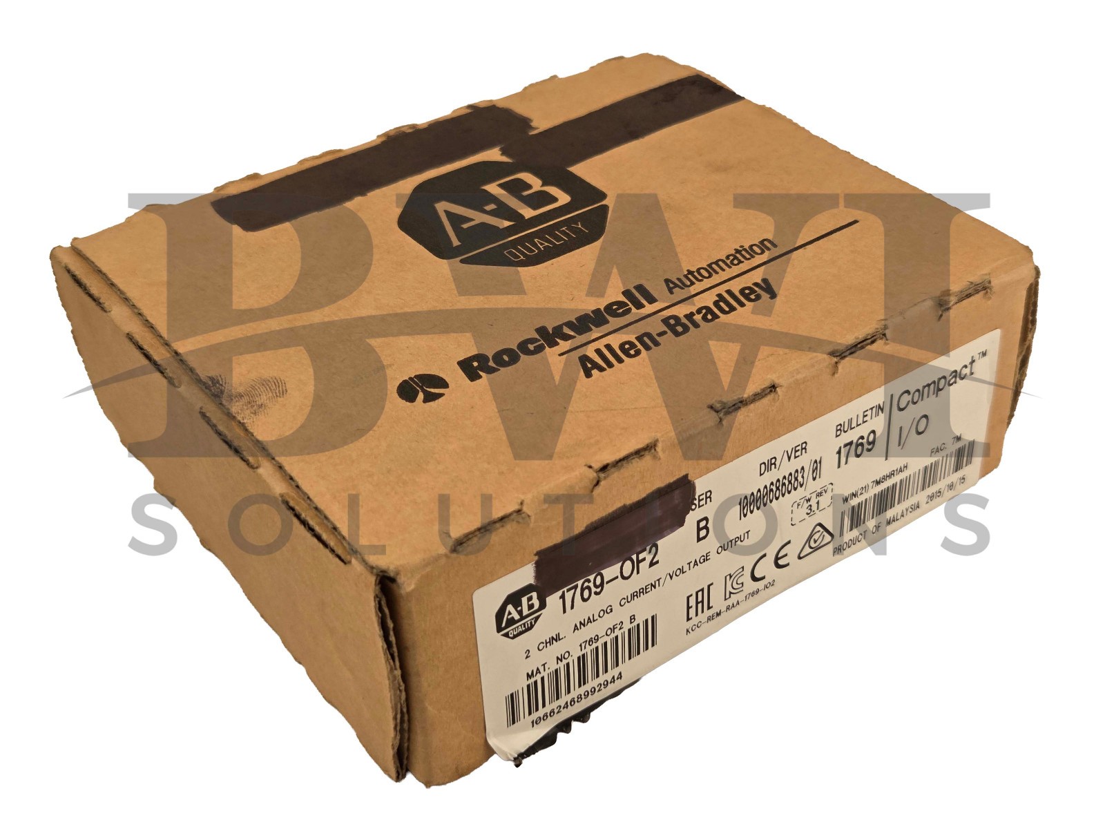 NEW Allen Bradley 1769-OF2 /B CompactLogix 2-CHNL Analog Output Module 1769OF2