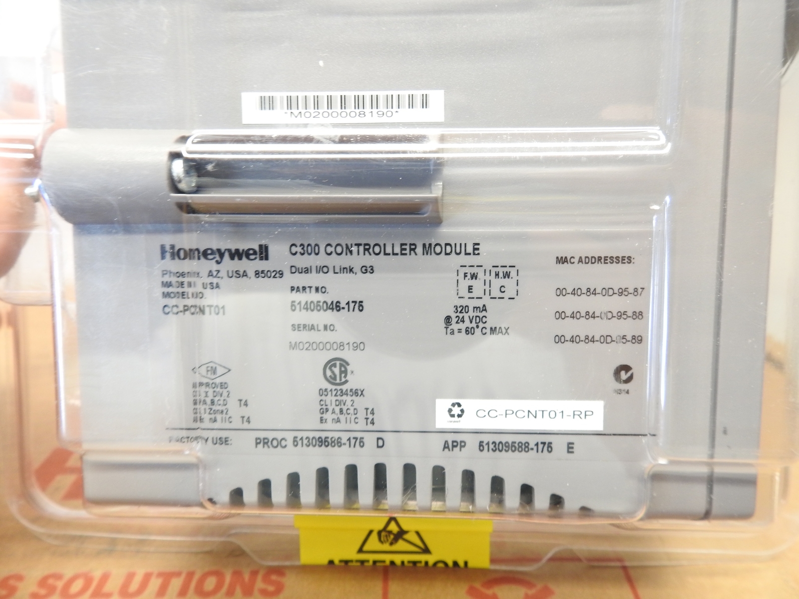 New Genuine Honeywell C300 Controller Kit 51405046-175 51308307 338285-009 5140
