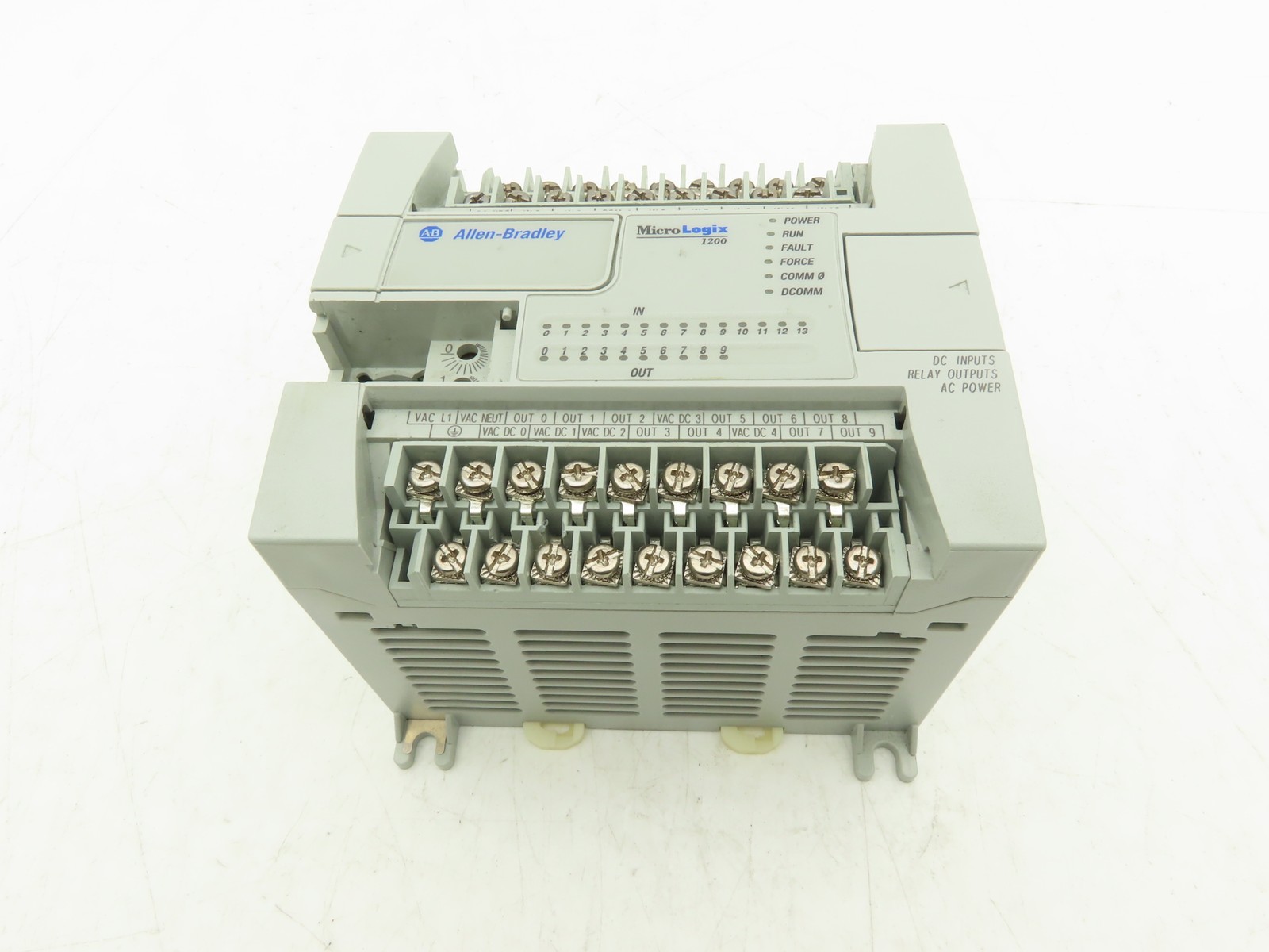 Allen Bradley 1762-L24BWA MicroLogix 1200 PLC Controller I/O Module Ser C Rev B