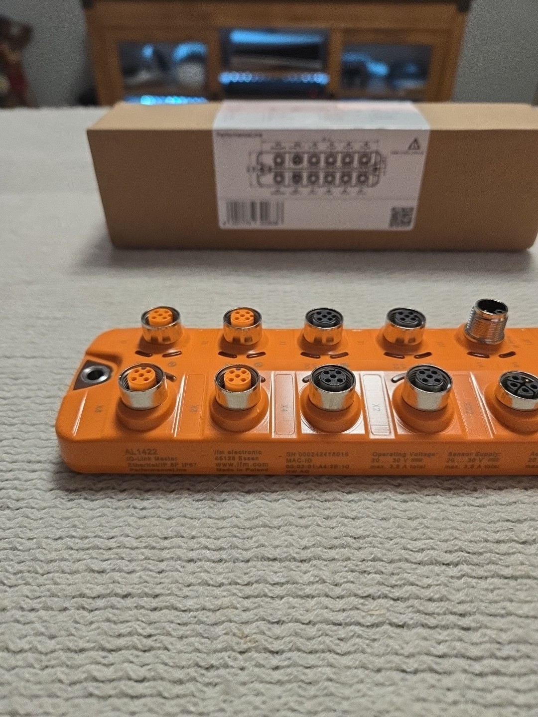 IFM, AL1422, IO-Link Master PFL EIP 8P IP67