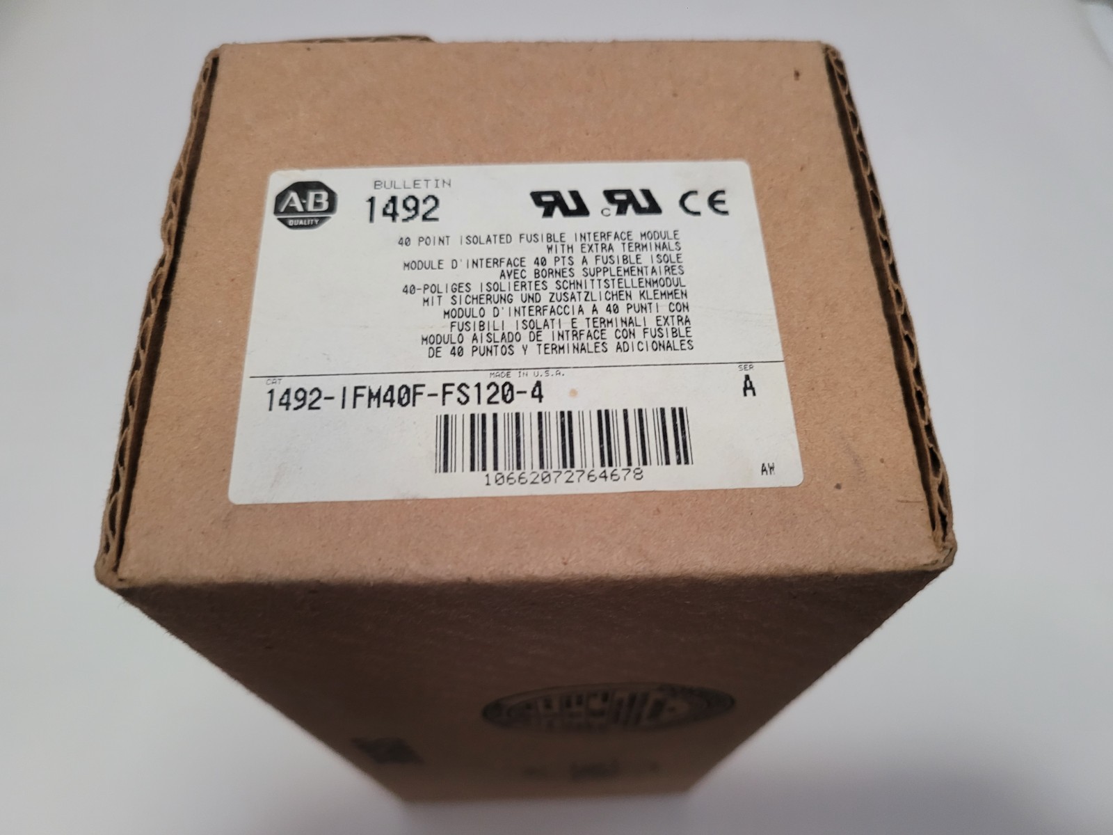 ALLEN BRADLEY 1492-IFM40F-FS120-4 INTERFACE MODULE 1492IFM40FFS1204 NEW IN BOX