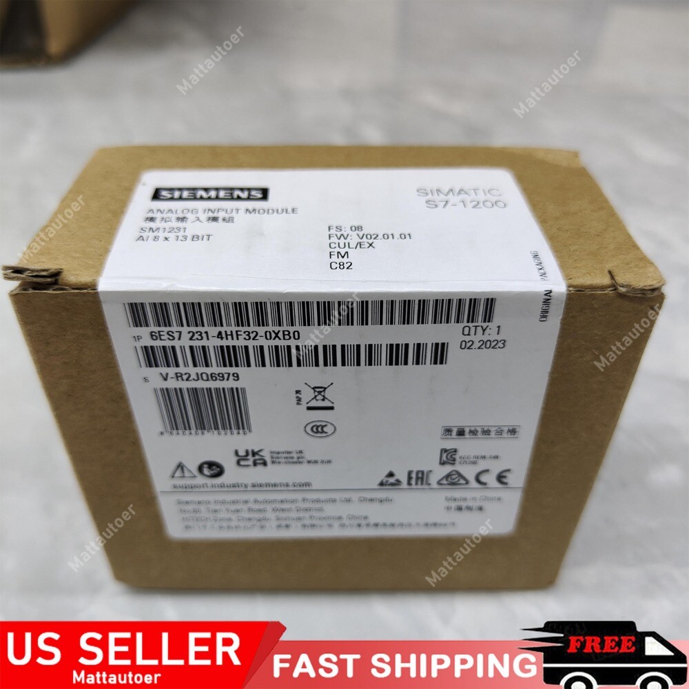 New SIEMENS 6ES7231-4HF32-0XB0 6ES7 231-4HF32-0XB0 S7-1200, Analog Input SM 1231