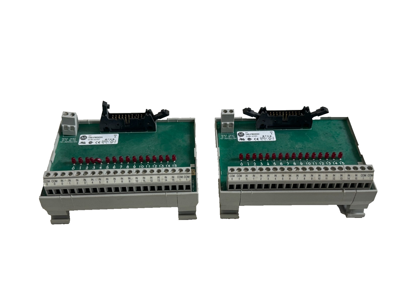 LOT OF 2 USED Allen Bradley 1492-IFM20D24 SER. A Module