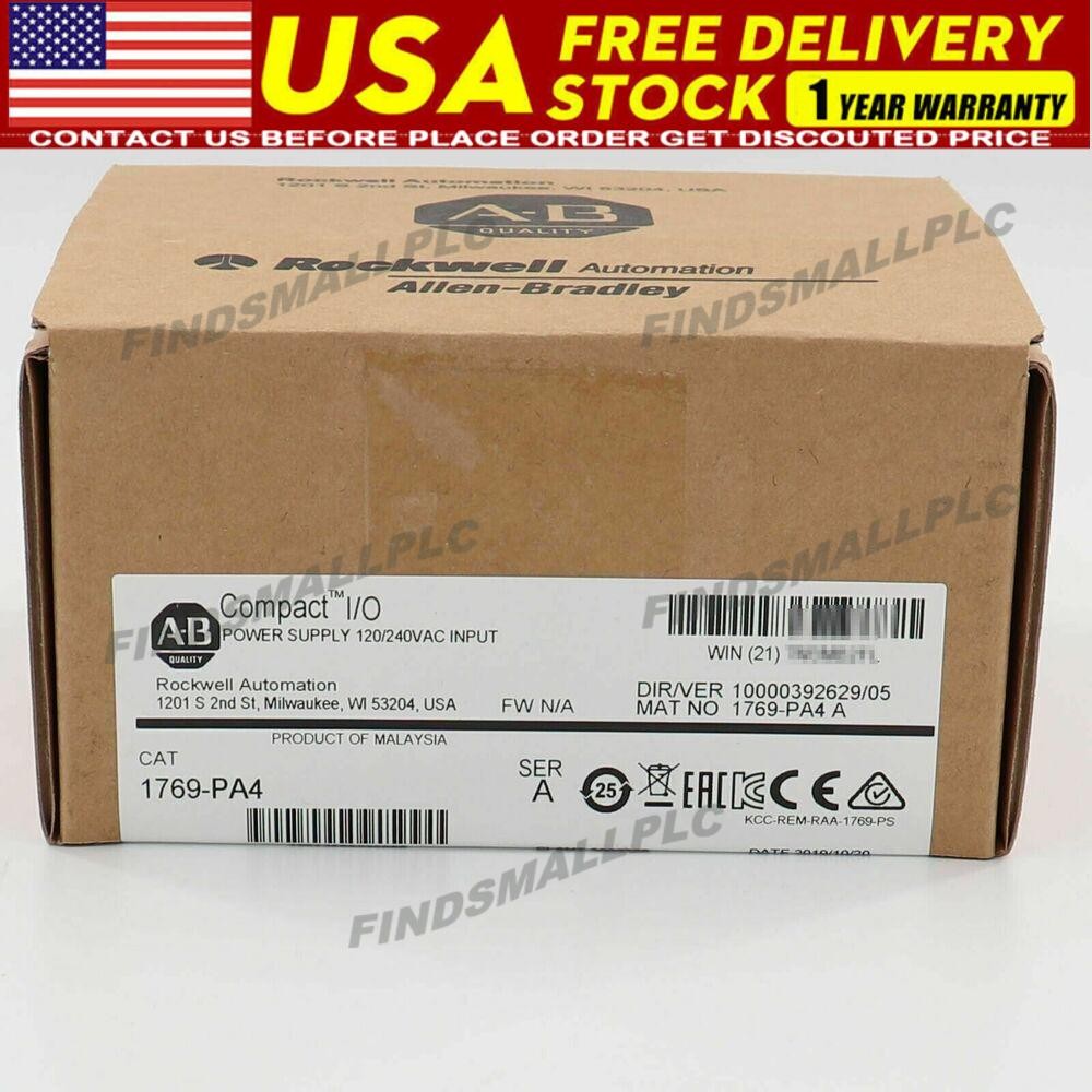 New AB 1769-PA4 SER A CompactLogix Power Supply Module 1769PA4 US Free Tax