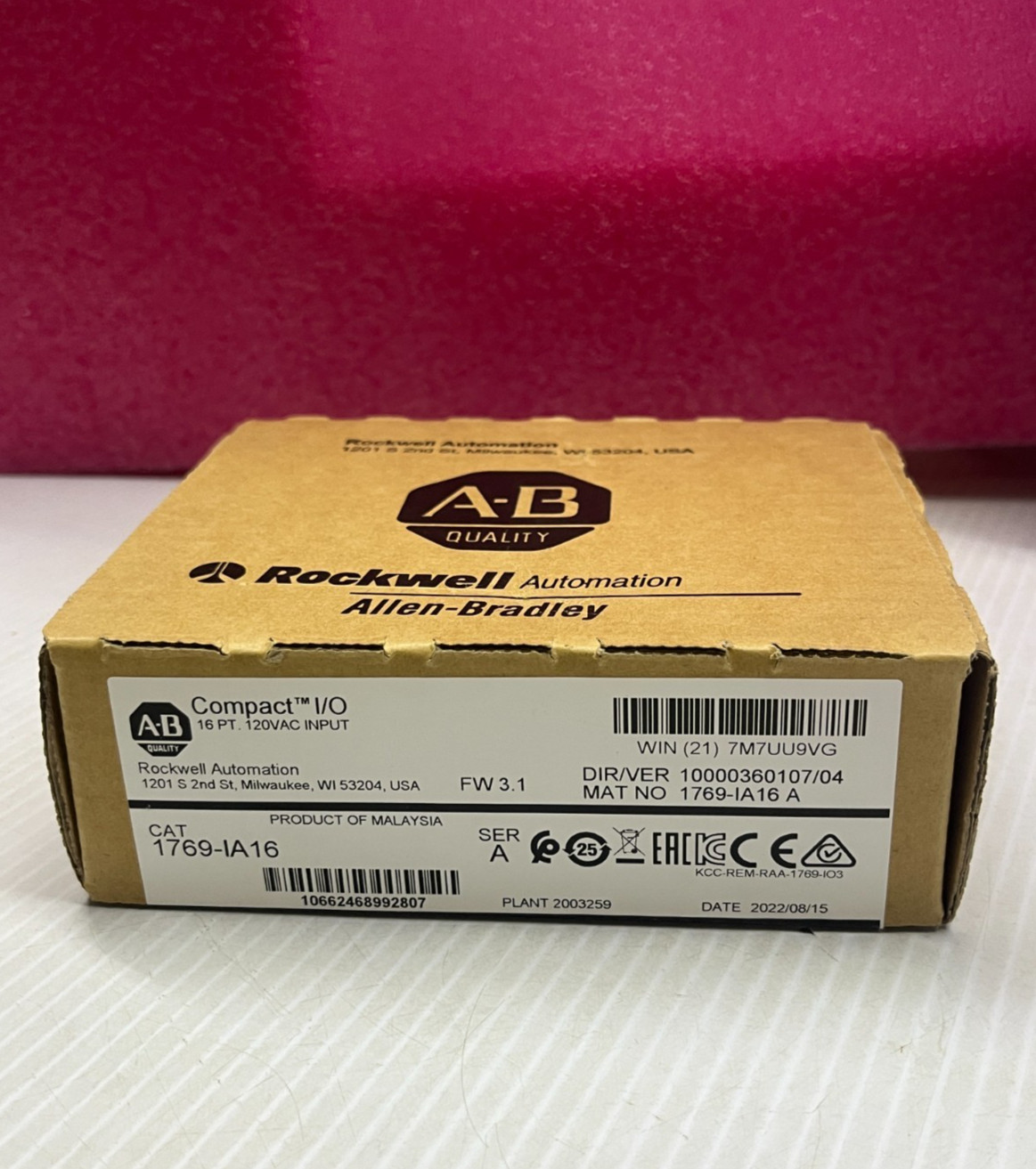 New NIB Allen Bradley 1769-IA16 Ser A Compact I/O 16PT FW 3.1 FACTORY SEALED