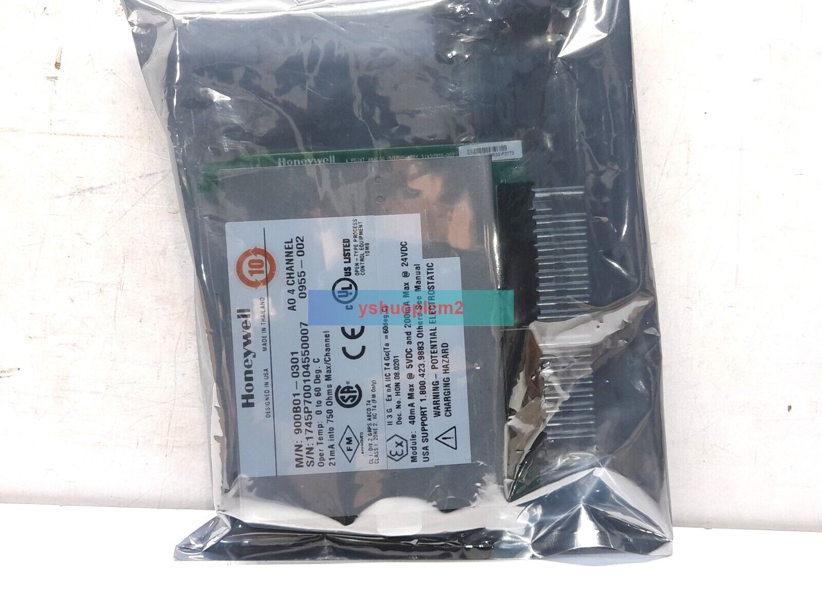 Honeywell 900B01-0301 AO 4 Channel Analog Output Card