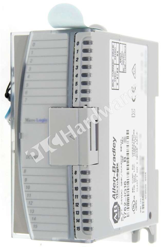 Open Pre-owned Allen Bradley 1762-IQ16 /B MicroLogix 1200 16-Ch 24V Input Module