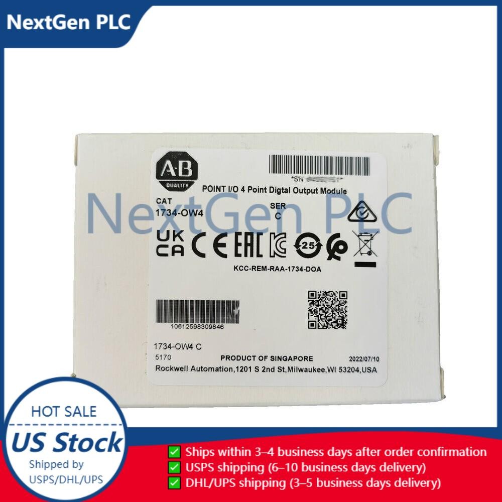 New AB 1734-OW4 Point I/O 4 Point Digital Output Module 1734OW4 In US Free Tax