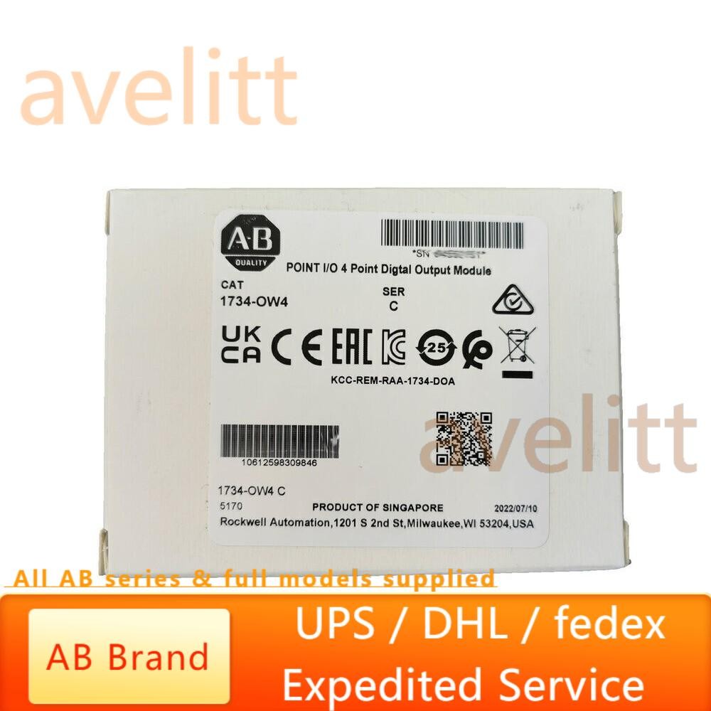 New AB 1734-OW4 Point I/O 4 Point Digital Output Module 1734OW4 In US Free Tax