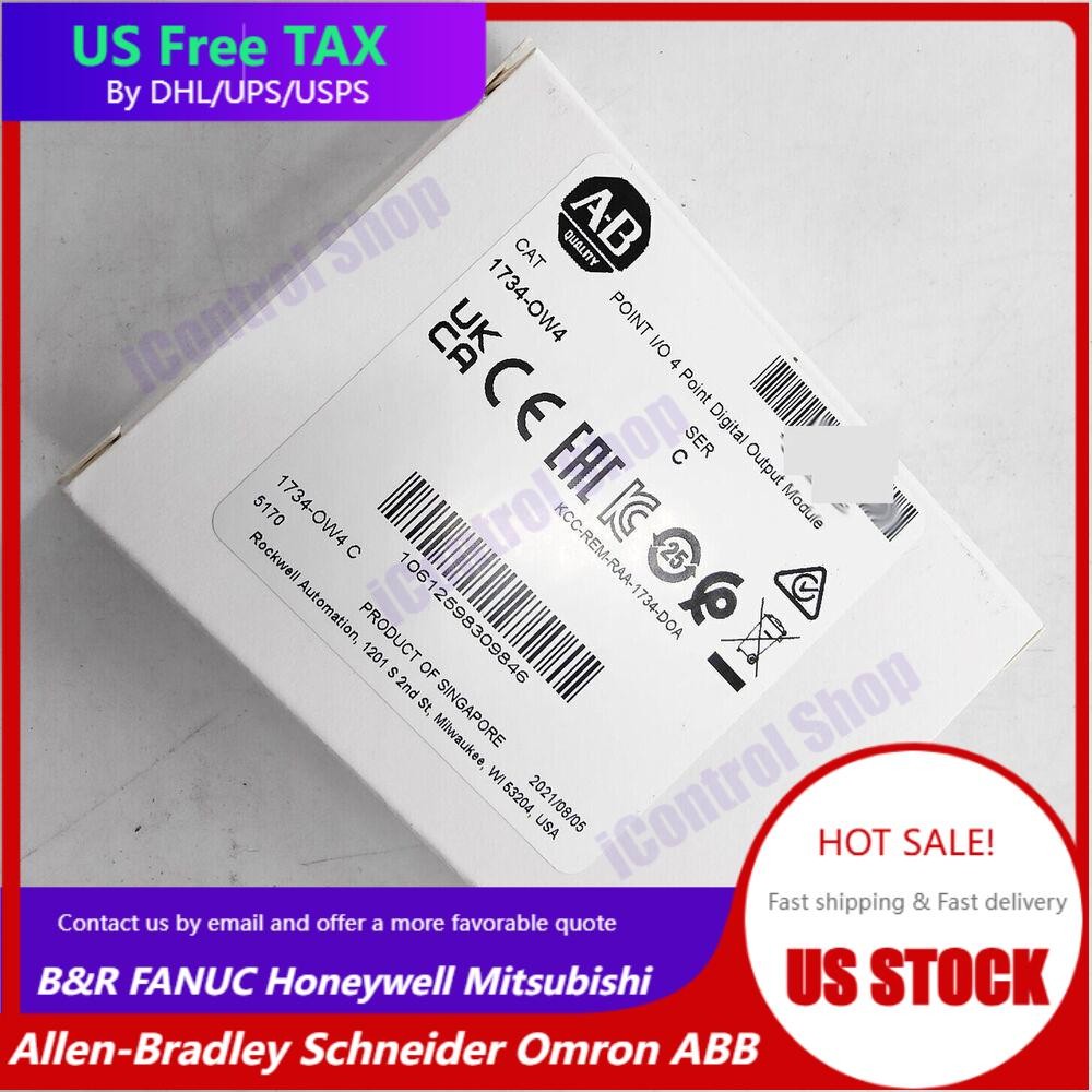 New Allen-Bradley 1734-OW4 POINT I/O 4 Point Digital Output Module AB 1734OW4
