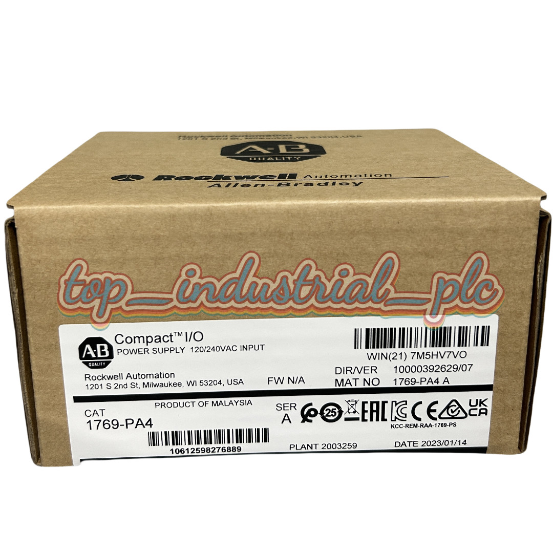 New Allen-Bradley 1769-PA4 CompactLogix Power Supply Module 1769-PA4