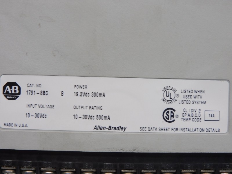 ALLEN BRADLEY 1791-8BC SER. B 10-30VDC (NO DOOR) UNMP