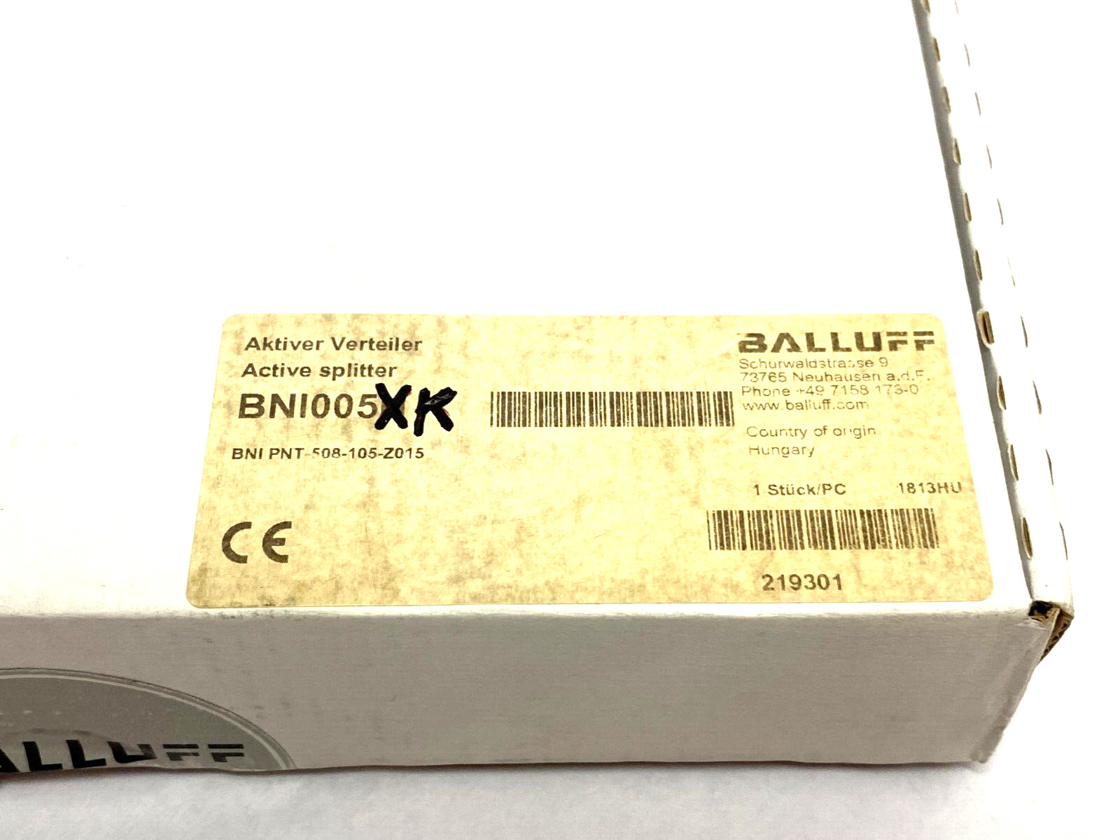 Balluff BNI005K ProfiNet Active Splitter Network Block BNI PNT-305-105-Z015