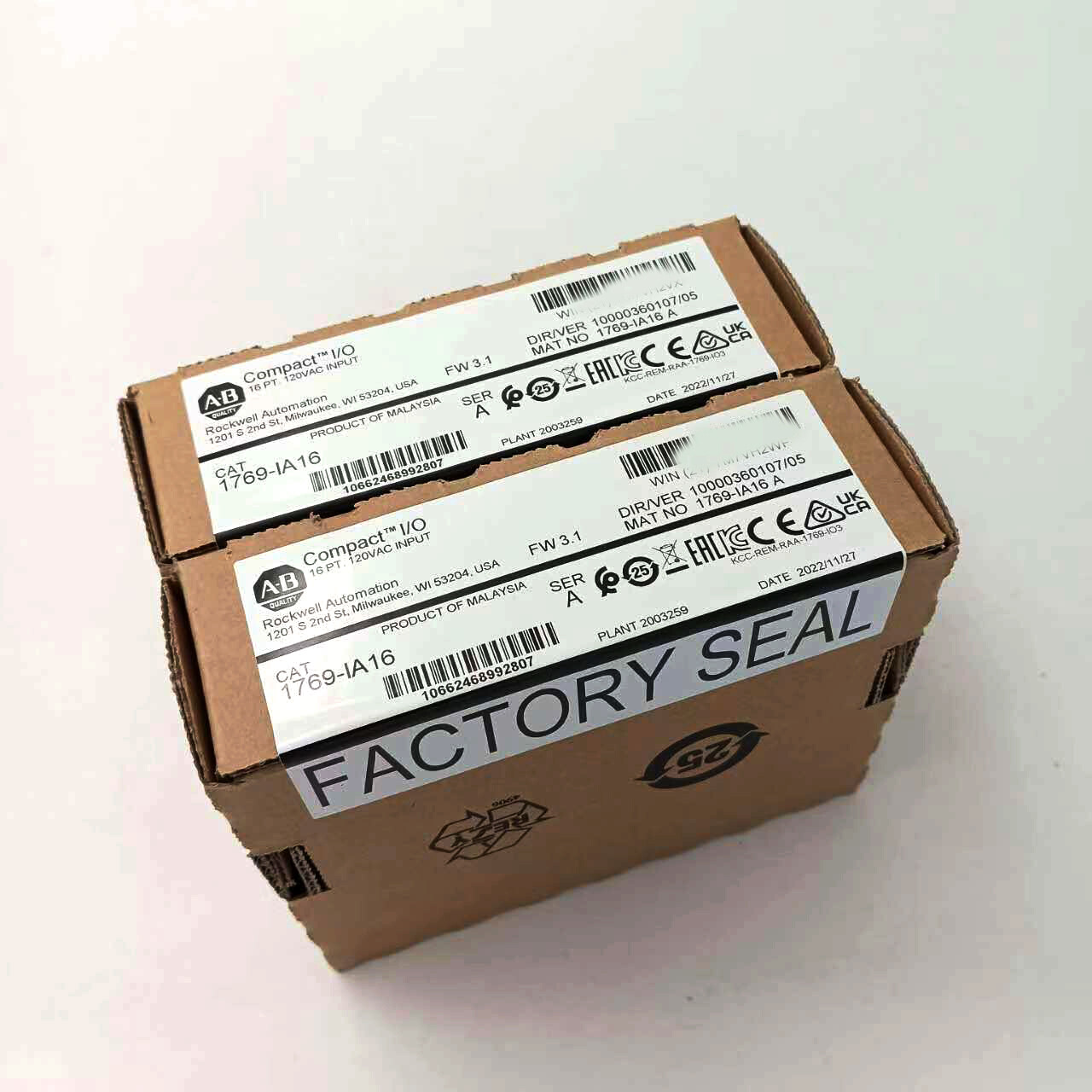 Allen Bradley 1769-IA16 AB CompactLogix 120VAC Input Module Surplus 1769IA16 New