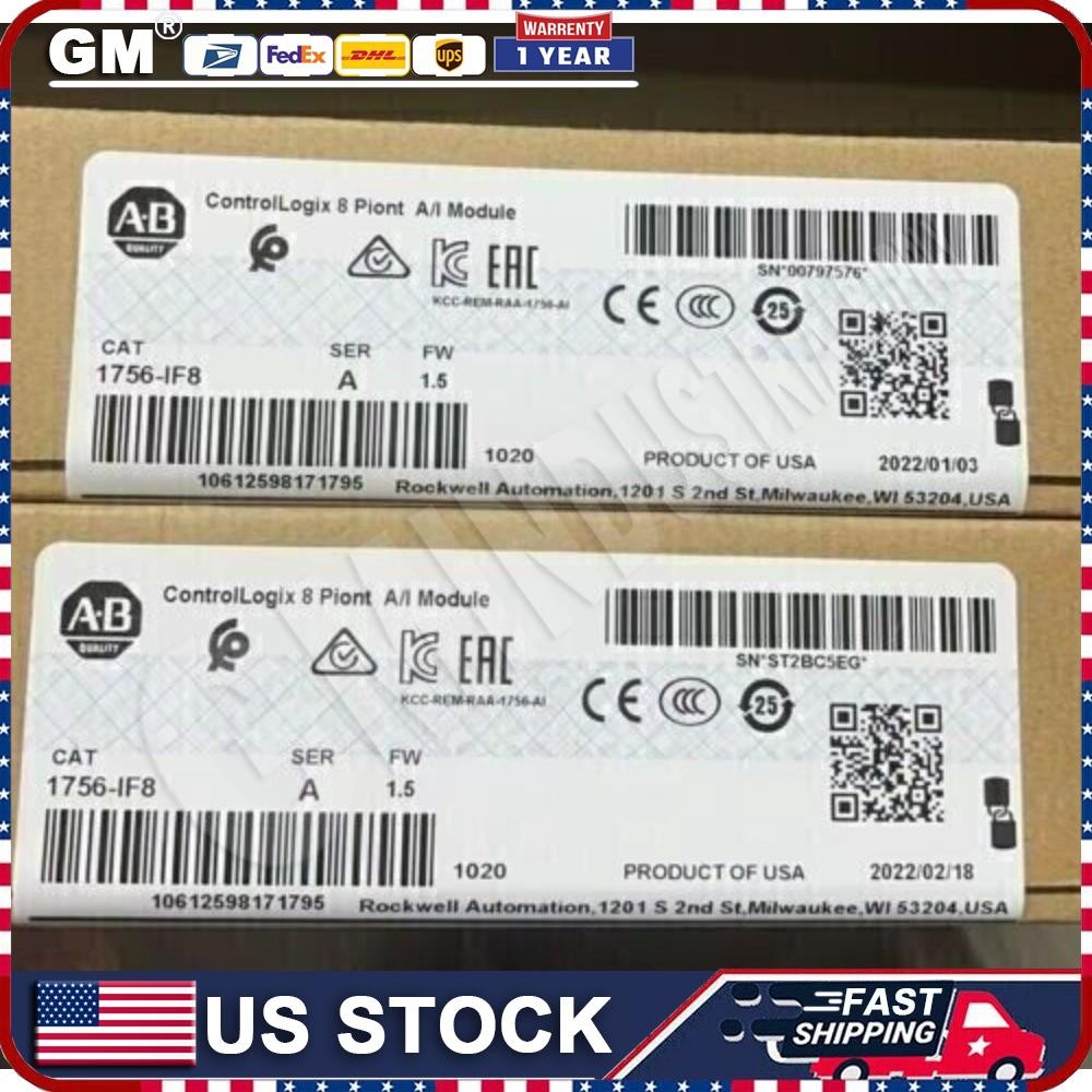 New Factory Sealed AB 1756-IF8 / A Controllogix 8 Point A/I Module US Free Tax