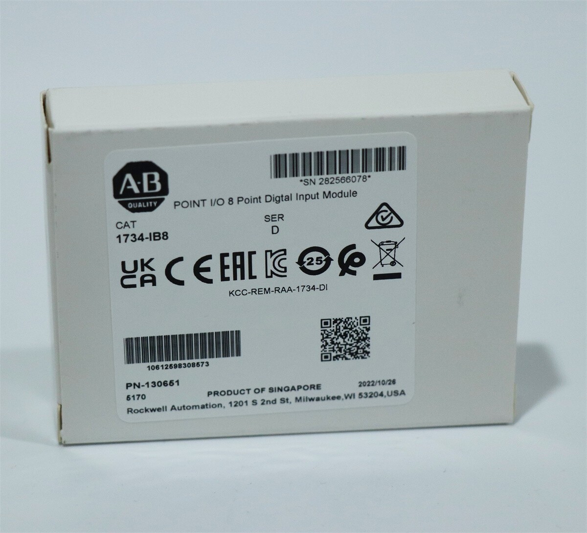 New Factory Sealed Allen Bradley 1734-IB8 POINT I/O 8 Point Digtal Input Module