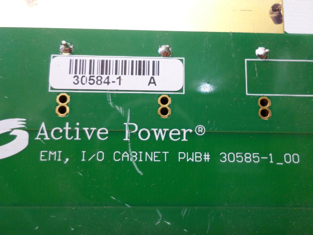 ACTIVE POWER 30585-1_00 30584-1 I/O CABINET PWB BOARD
