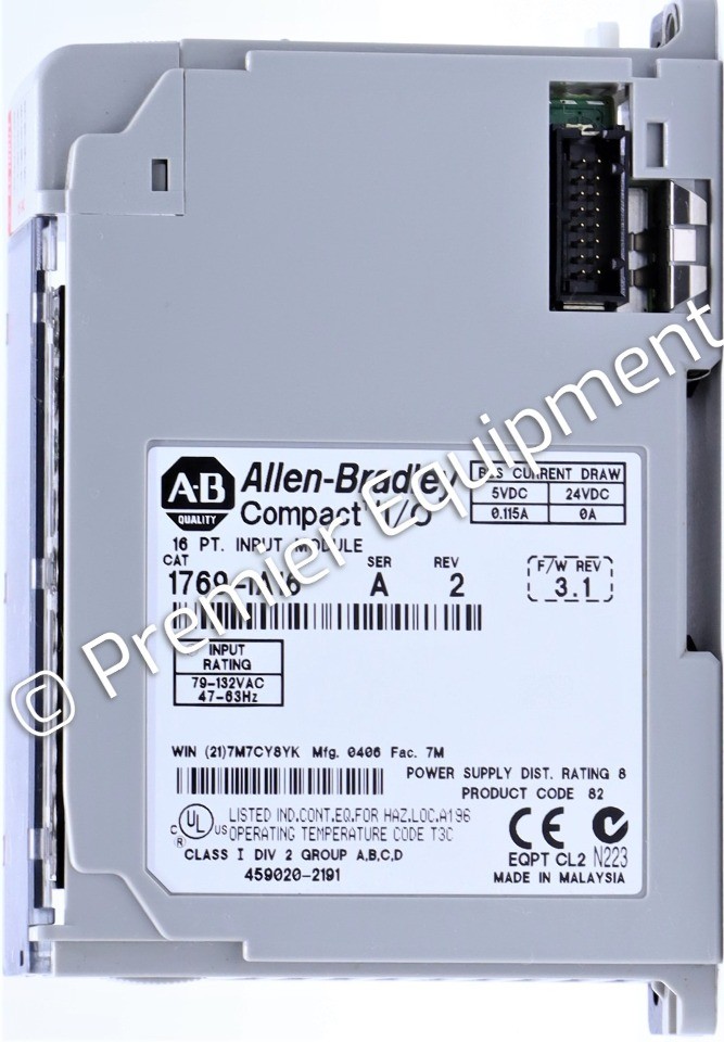 * ALLEN BRADLEY 1769-IA16 COMPACT I/O 16-PT INPUT MODULE