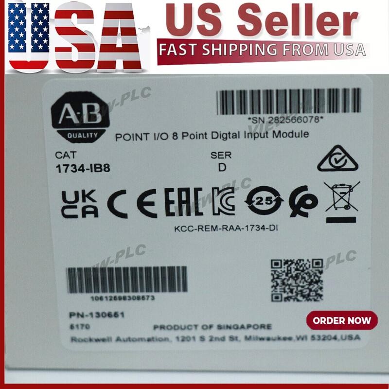 New Factory Sealed Allen Bradley 1734-IB8 POINT I/O 8 Point Digtal Input Module
