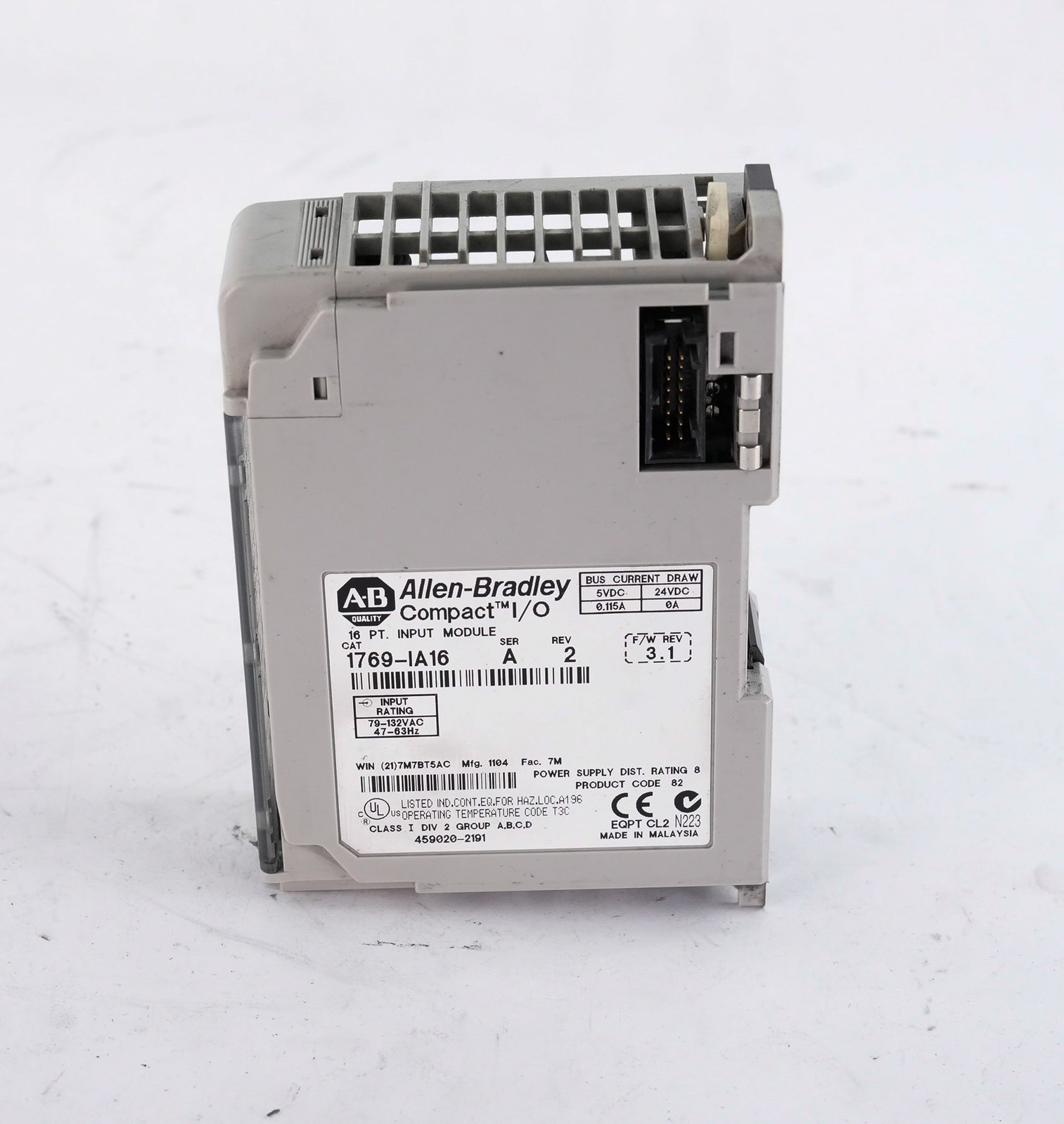 Allen Bradley 1769-IA16 /A Rev 2 CompactLogix 16-Pt Input Module 1769IA16