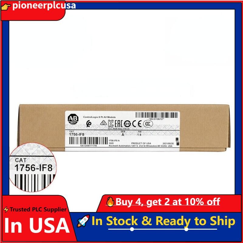 Allen-Bradley 1756-IF8 Ser A 1756IF8 ControlLogix 8 Point A/I Module New Sealed