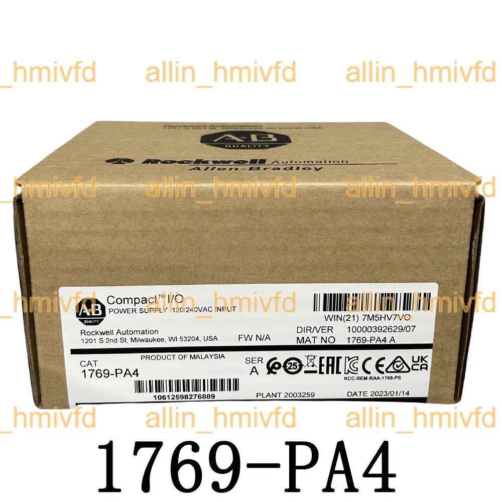 New AB 1769-PA4 CompactLogix Power Supply Module