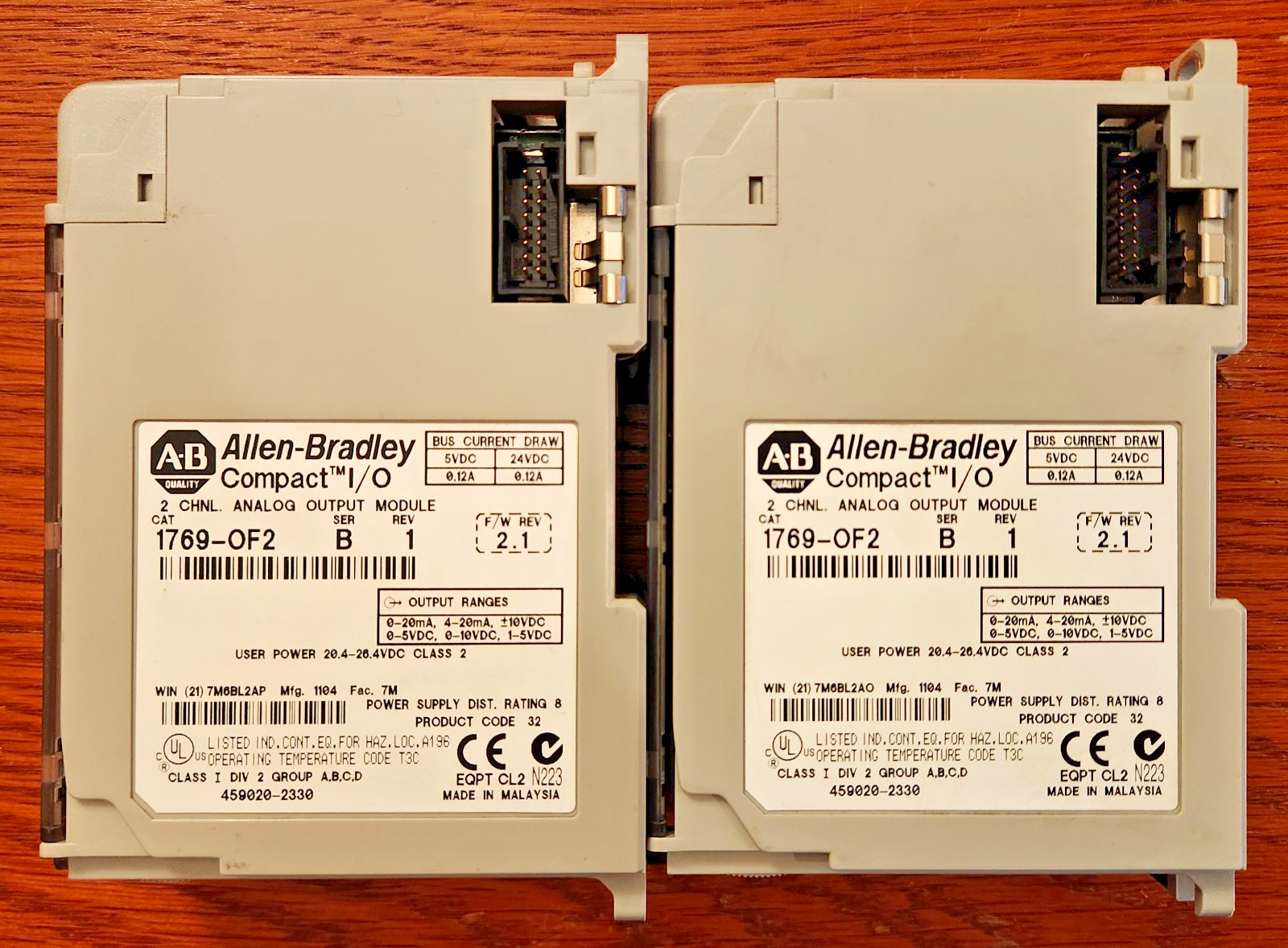 Allen-Bradley 1769-OF2 /B Analog Output Module for Compact I/O