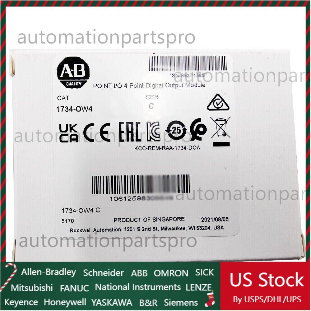 New AB 1734-OW4 POINT I/O 4 Point Digital Output Module 1734OW4 US Free Tax