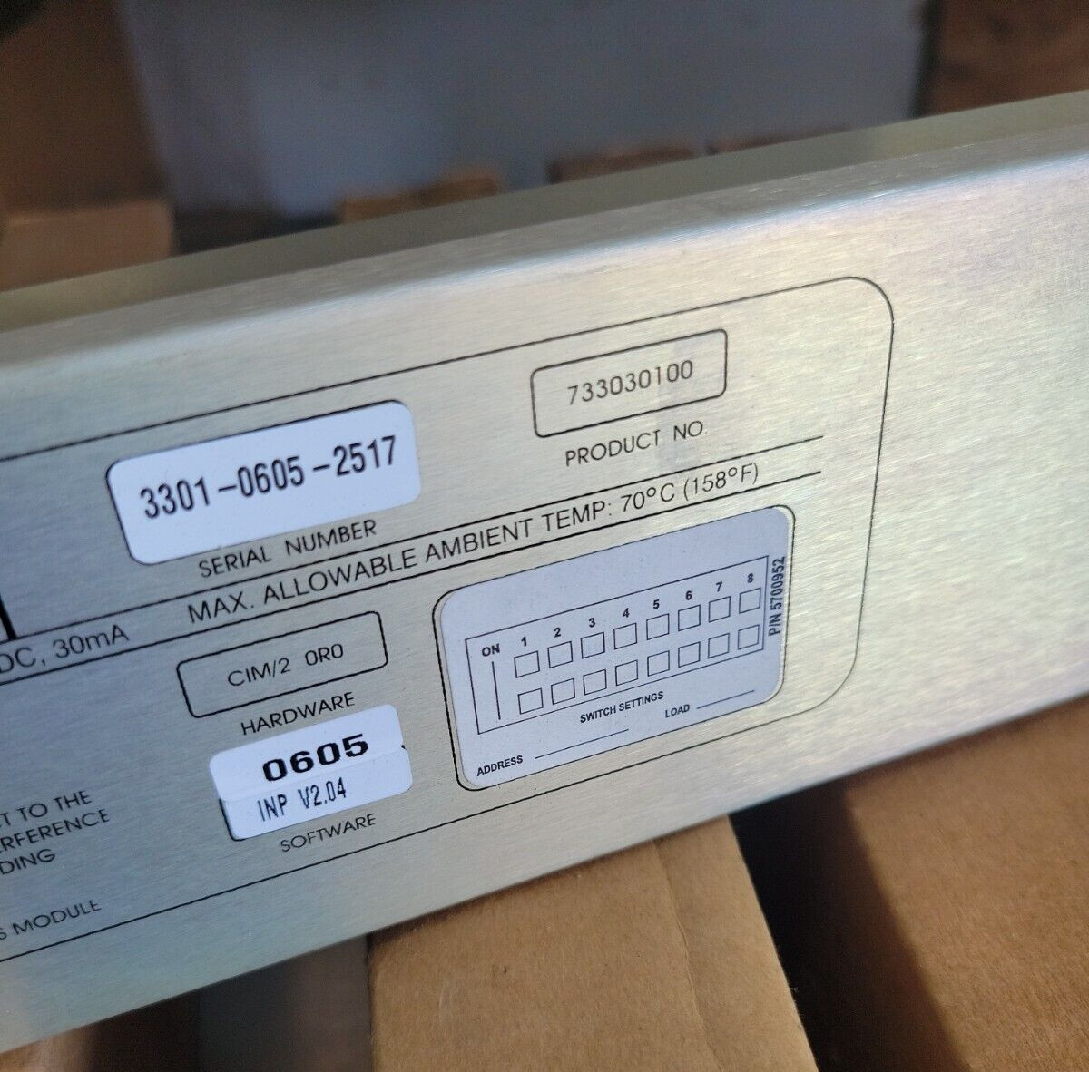 ( 1 ) Novar Controls 733030100 Module/2 3301-0605-2517 30mA – New Old Stock