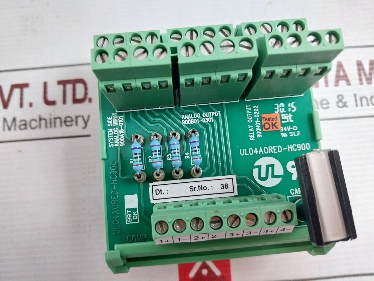 Ul Group UL04AORED-HC900 Input Output Terminal Block 900A16-0101 94V