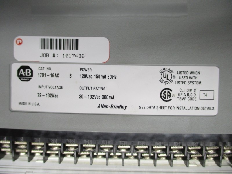 ALLEN BRADLEY 1791-16AC SER. B 120VAC NSNP