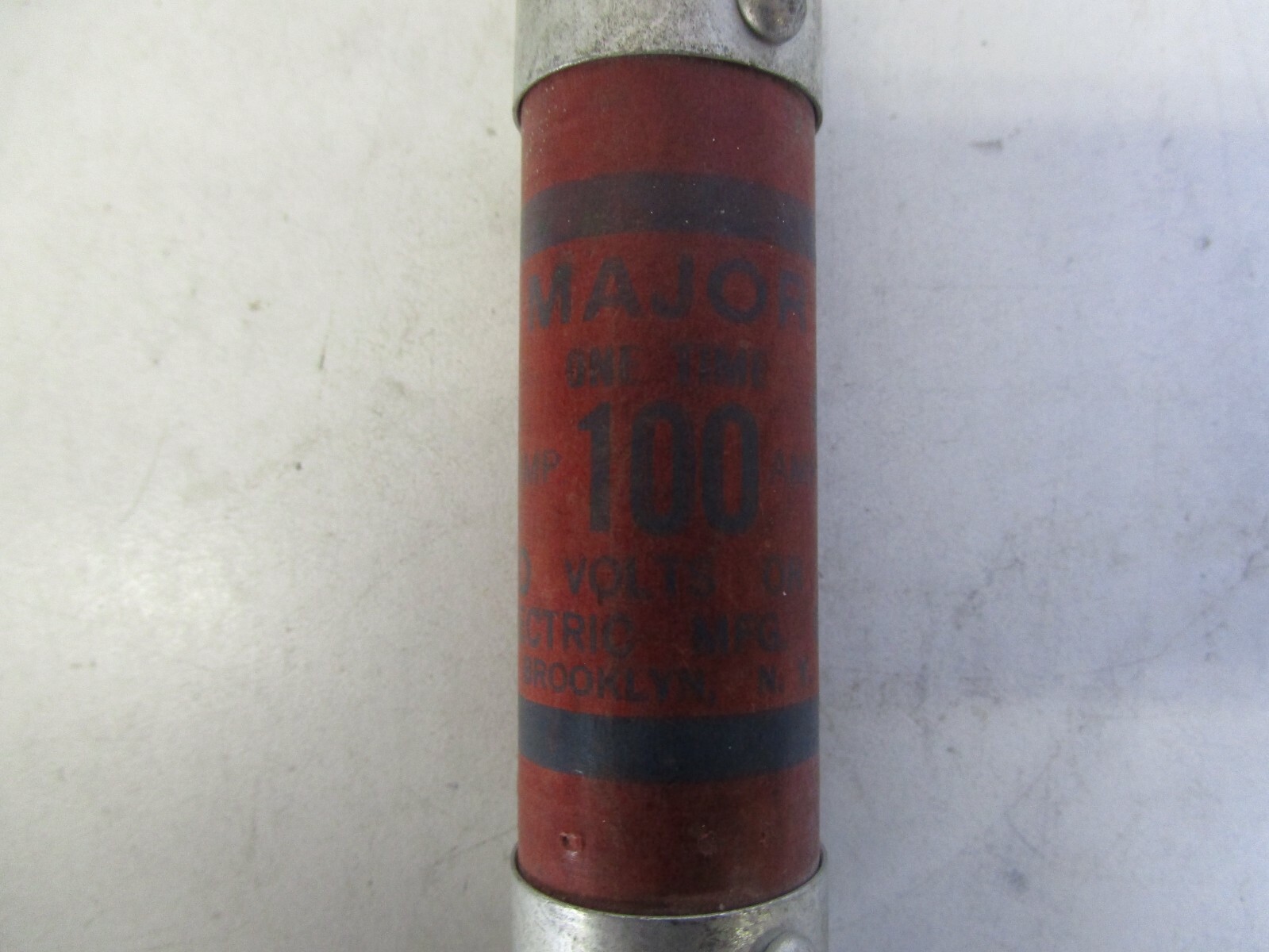 GEM ELECTRIC UNKNOWN PART # 100A 250V MAJOR ONE-TIME FUSE – USED – FREE SHIPPING