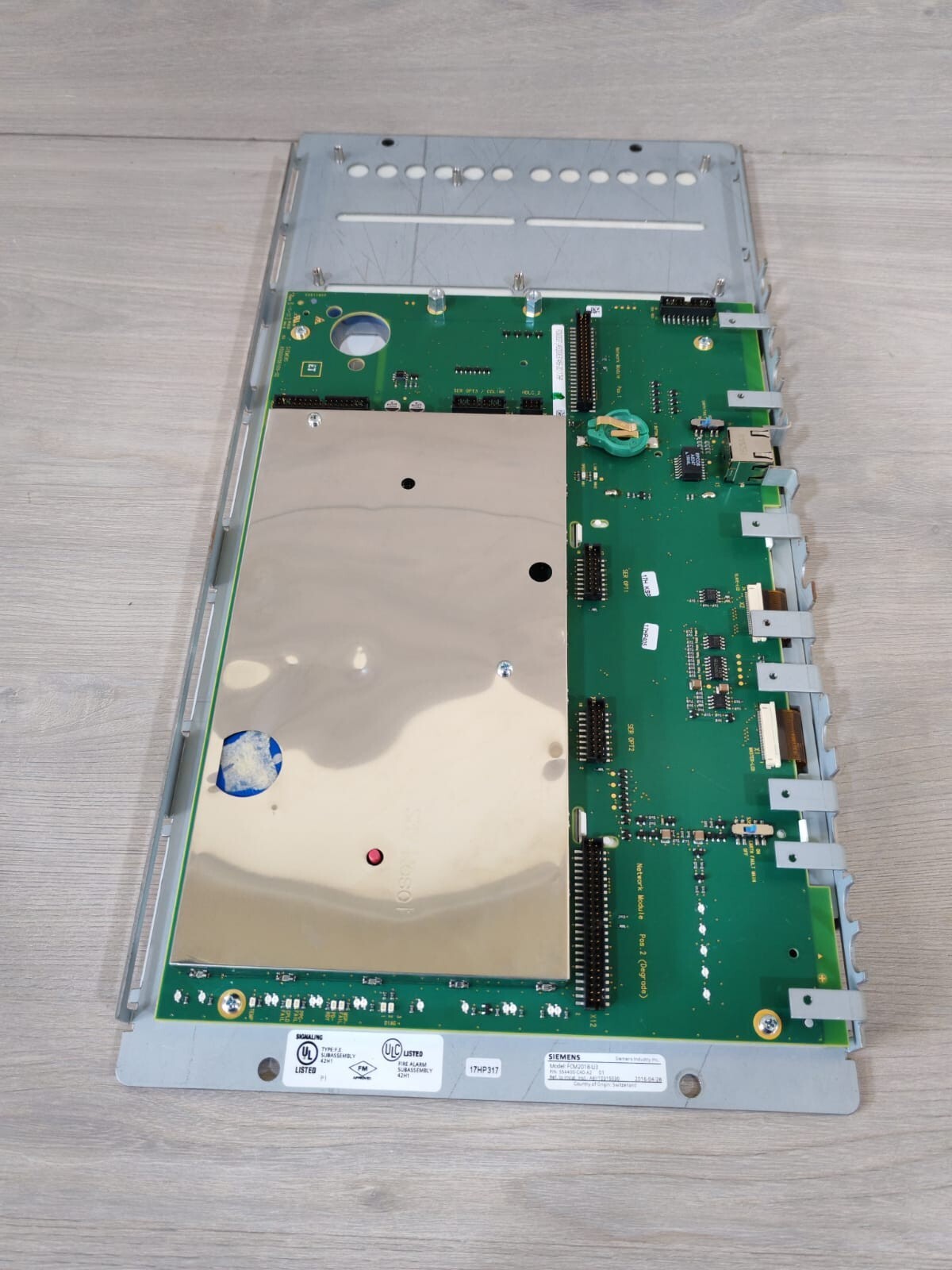 SIEMENS FCM2018-U3 P/N S54400-C40-A2 FIRE ALARM OPERATOR INTERFACE PANEL