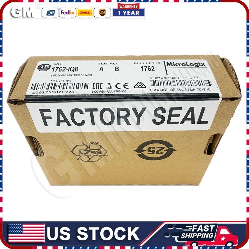 New Sealed AB 1762-IQ8 MicroLogix 1200 Discrete Input Module US Free Tax