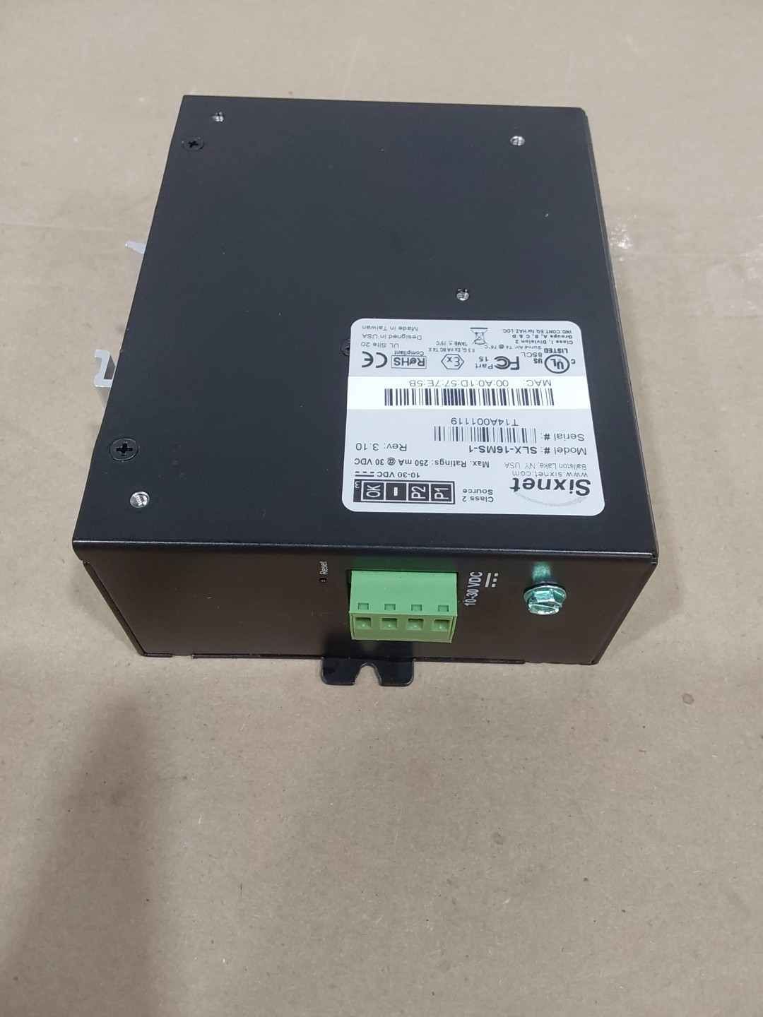 Sixnet SLX-16MS-1 Industrial Ethernet Managed Switch 16 Port
