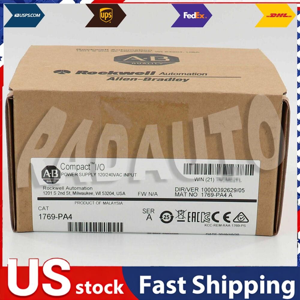 New AB 1769-PA4 SER A CompactLogix Power Supply Module 1769PA4 US Free Tax