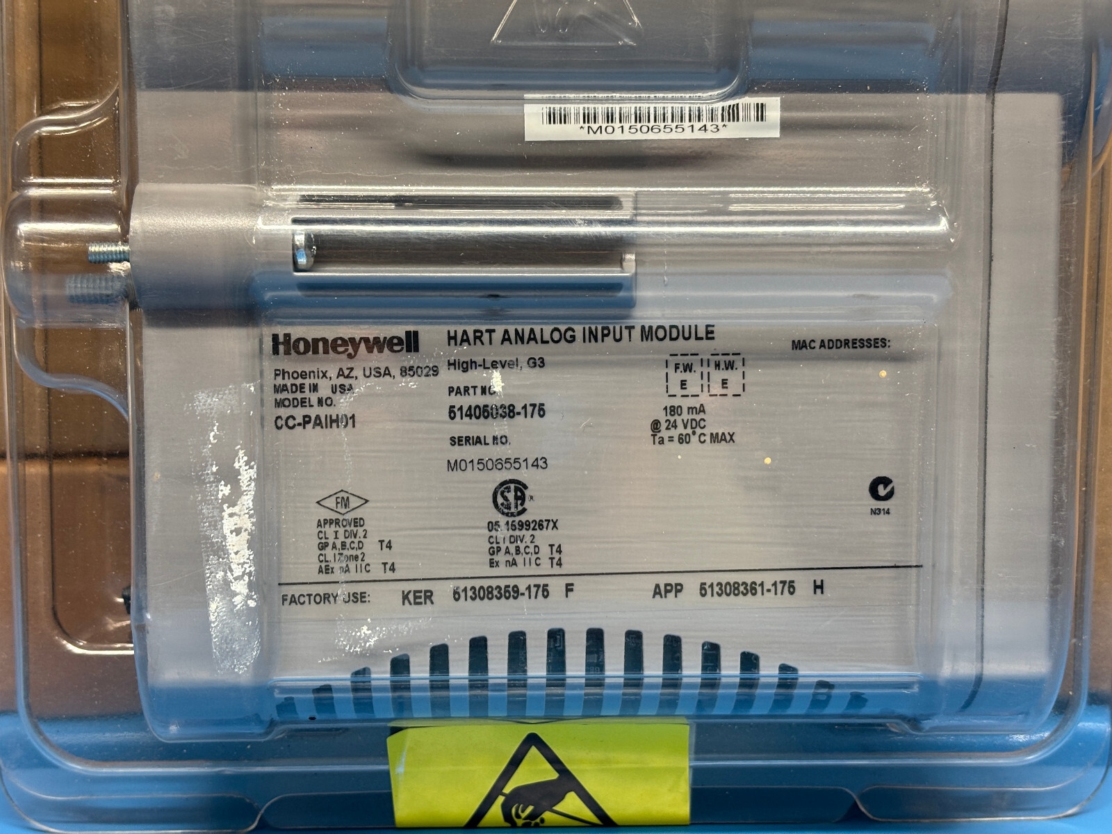 Honeywell CC-PAIH01 Analog Input Module HART – NEW
