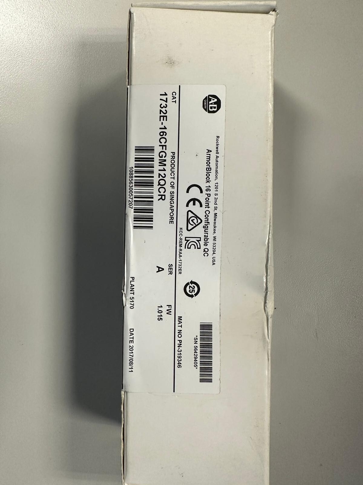 New Sealed AB 1732E-16CFGM12QCR ArmorBlock 16Pt Configurable Module