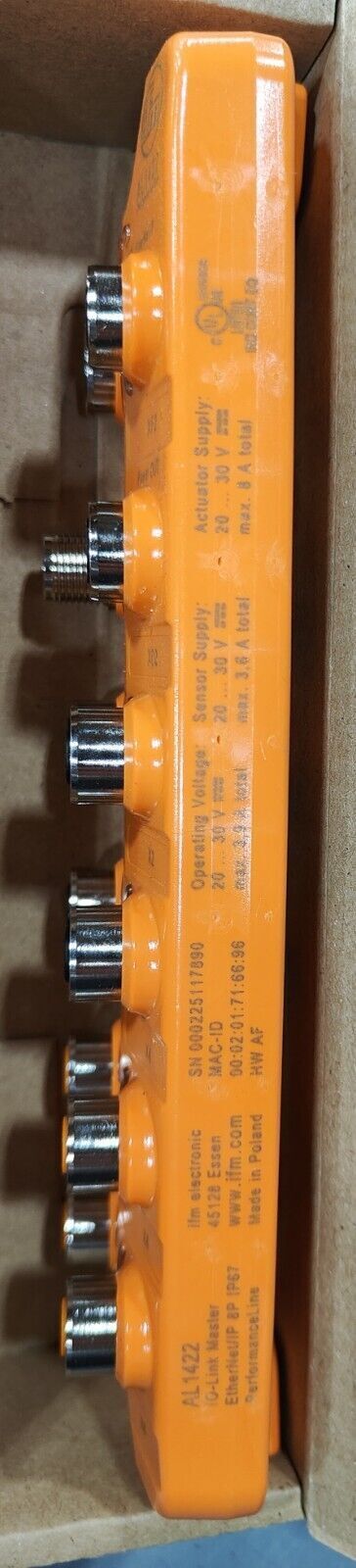 New IFM AL1422 IO-Link Master EtherNet/IP 8 Port IP67 FREE SHIPPING