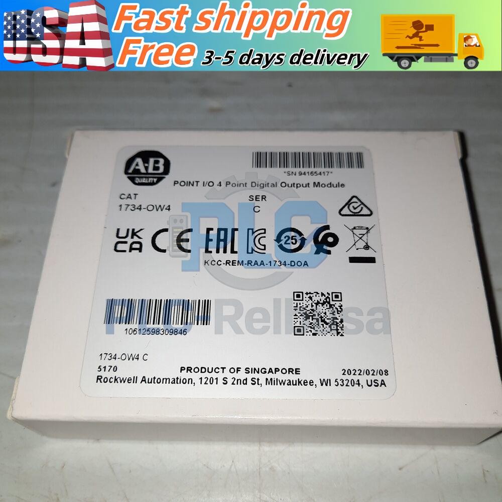 AB 1734-OW4 C POINT I/O 4 Point Digital Output Module 1734OW4 PLC New Sealed