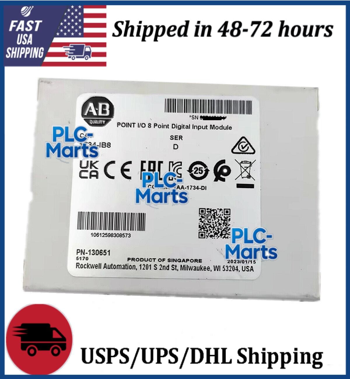 Allen-Bradley 1734-IB8 AB 8Point Digital Input Module 1734IB8 NEW factory Sealed